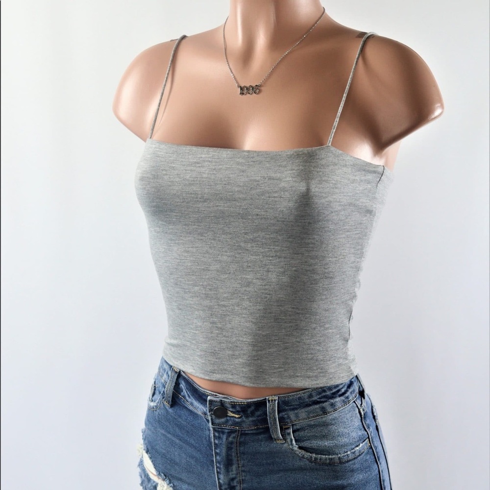 Basic Spaghetti Strap Crop Top